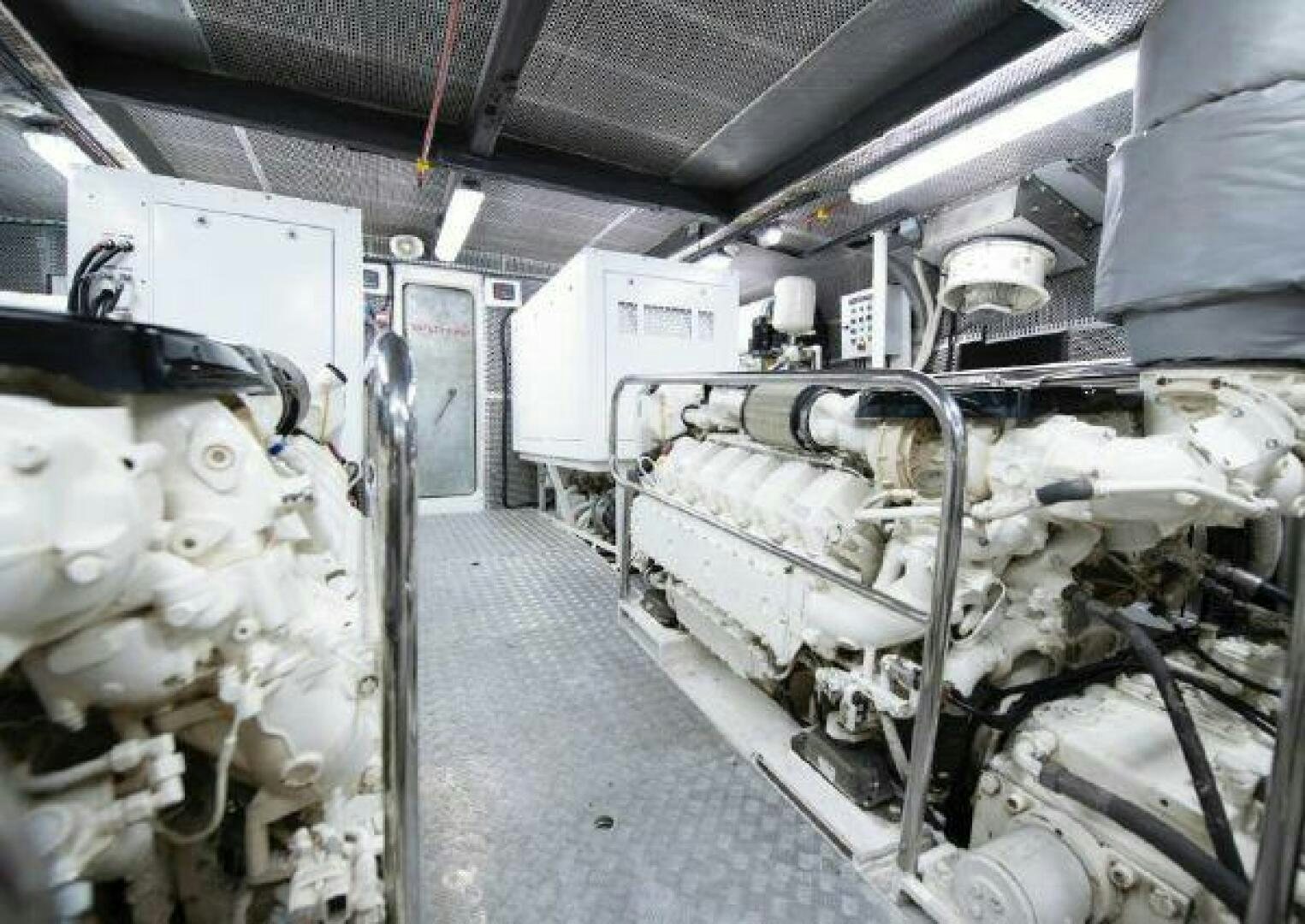 a room with machinery aboard VETRO Yacht for Sale