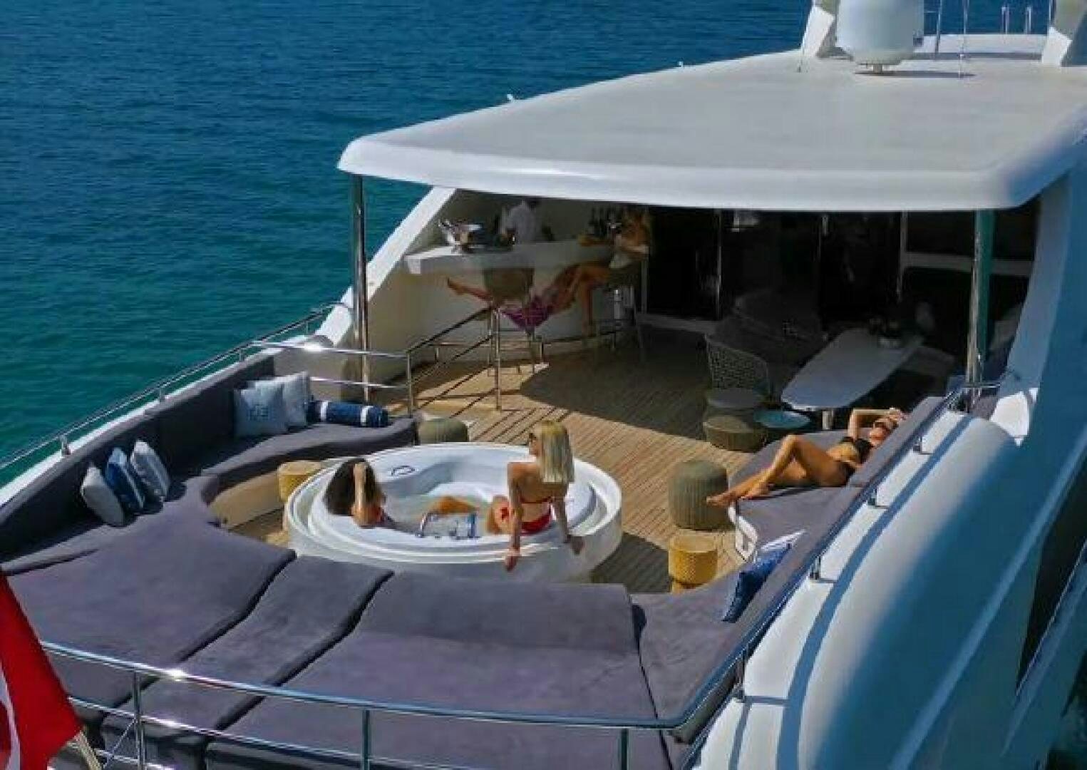 people on a boat aboard VETRO Yacht for Sale
