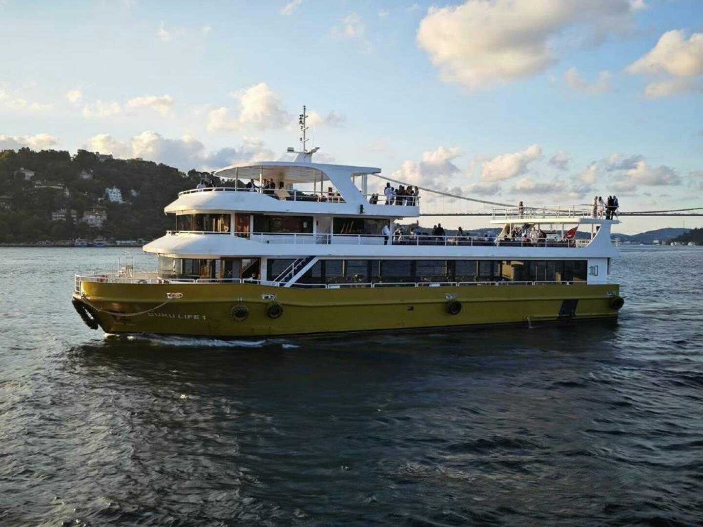 a boat on the water aboard DURU LIFE 1 Yacht for Sale