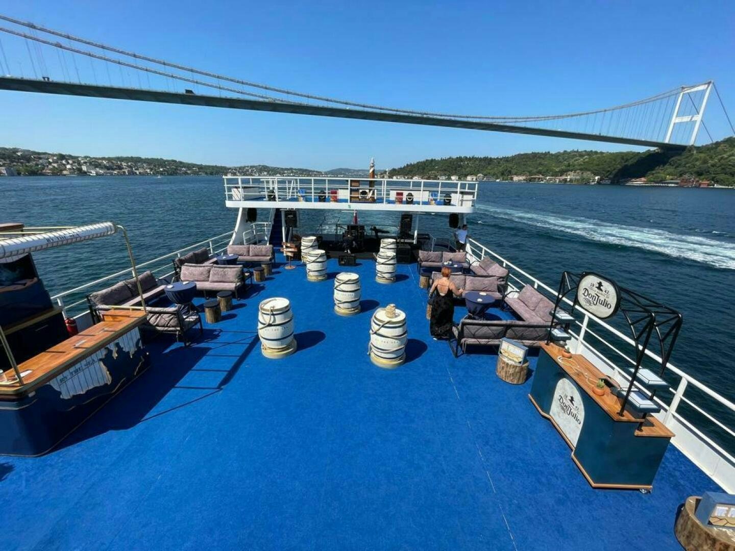 a boat dock with a boat aboard DURU LIFE 1 Yacht for Sale