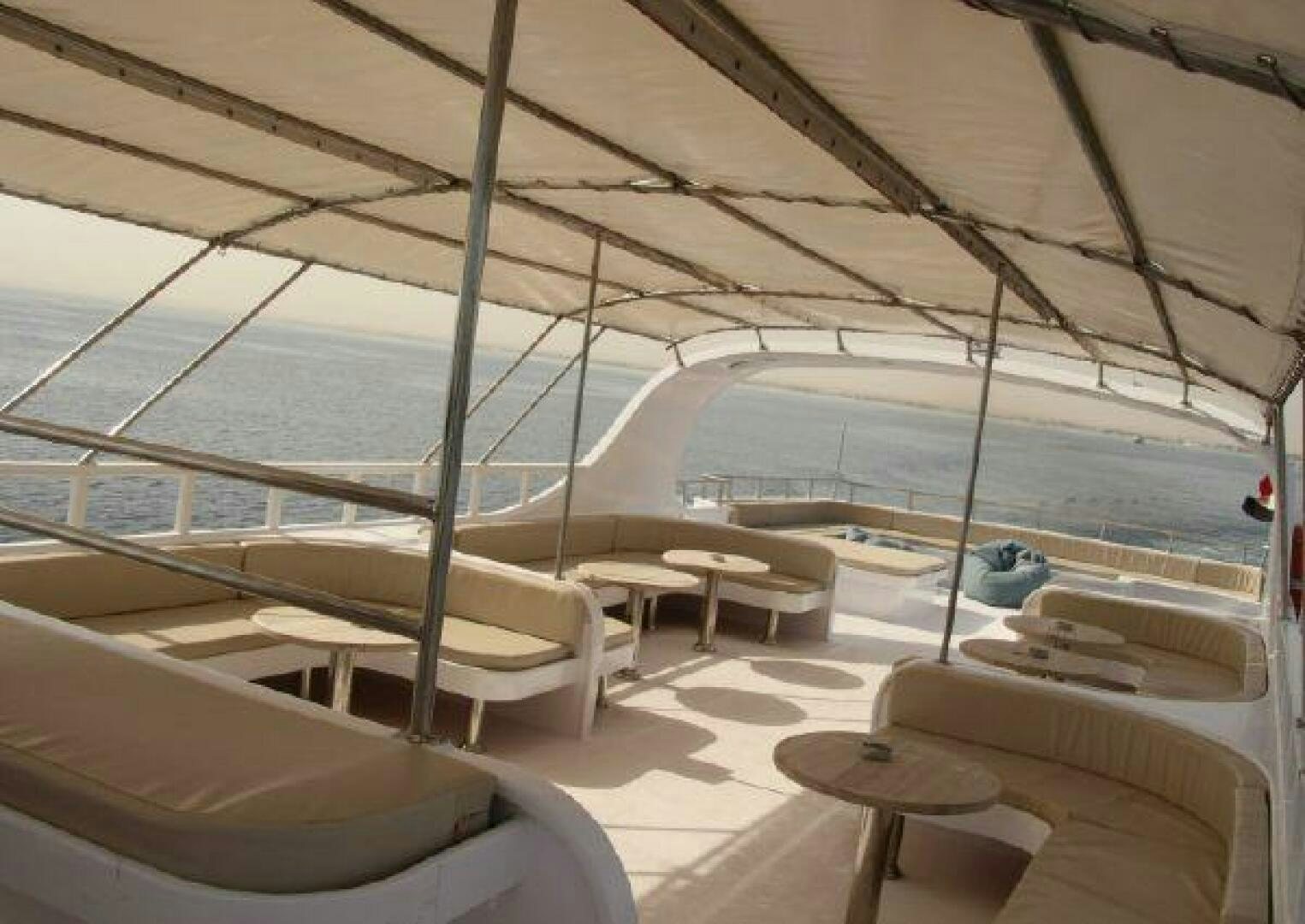 a boat on the water aboard RED SEA QUEEN Yacht for Sale