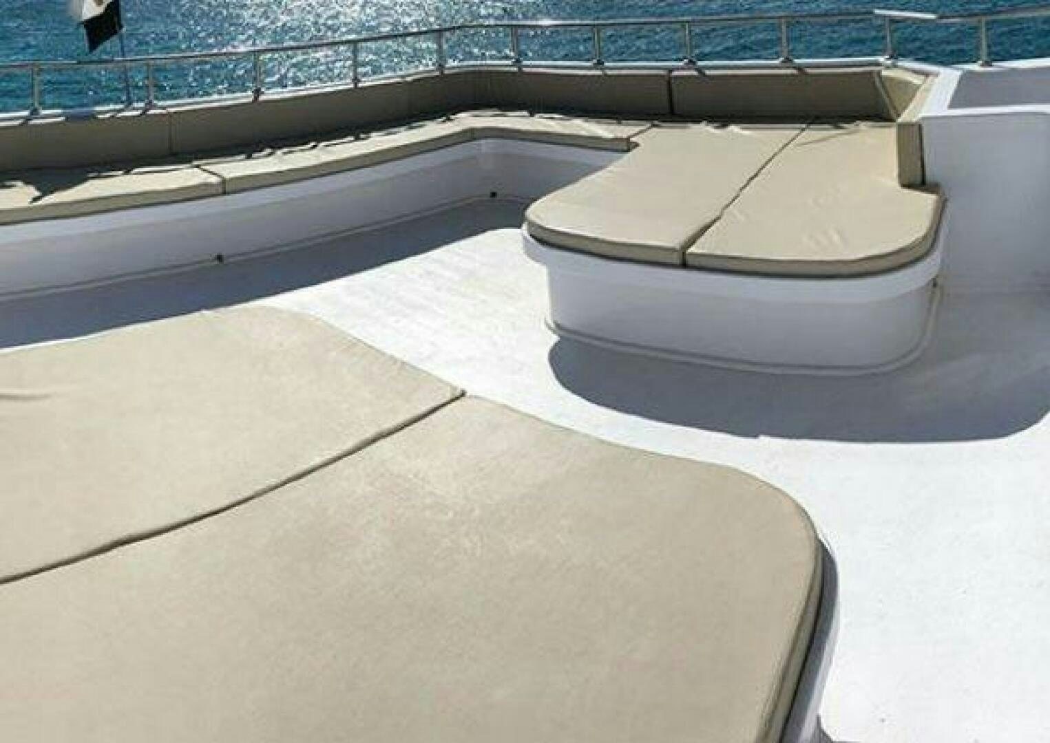 a close-up of a white pipe aboard RED SEA QUEEN Yacht for Sale