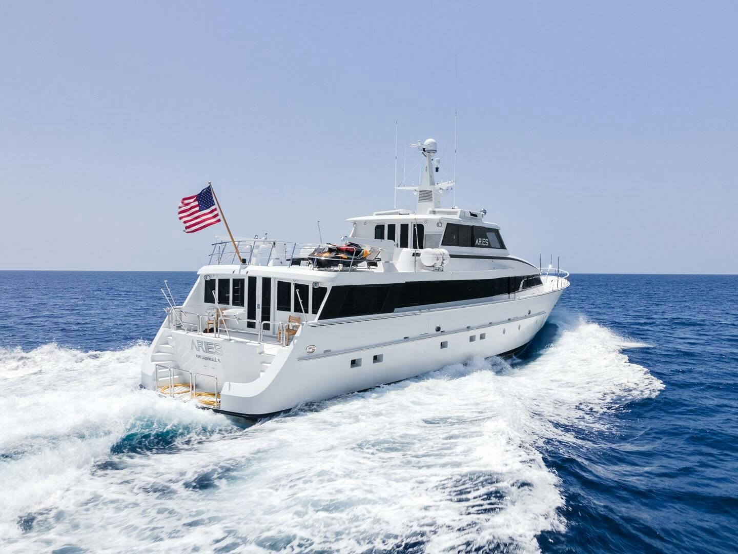 a boat on the water aboard ARIES Yacht for Sale