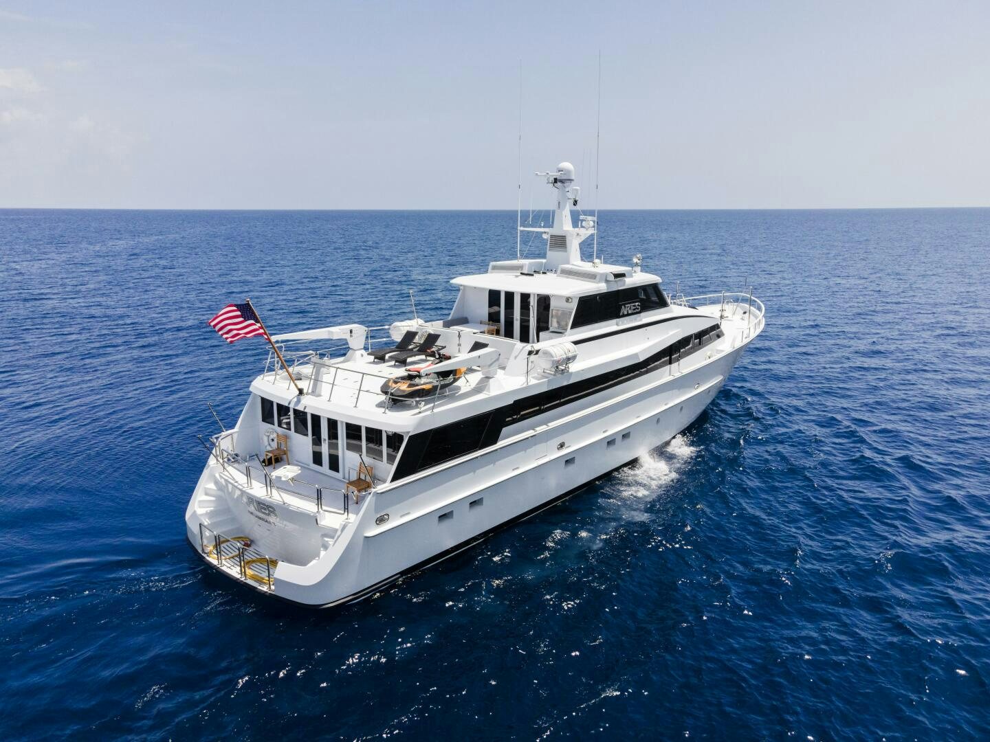 a boat in the water aboard ARIES Yacht for Sale