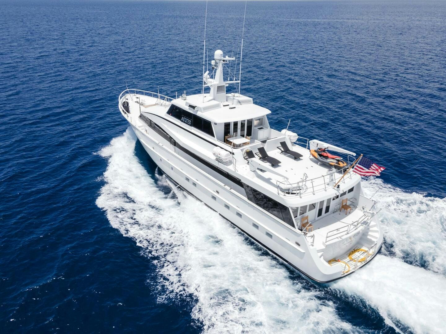 a boat on the water aboard ARIES Yacht for Sale