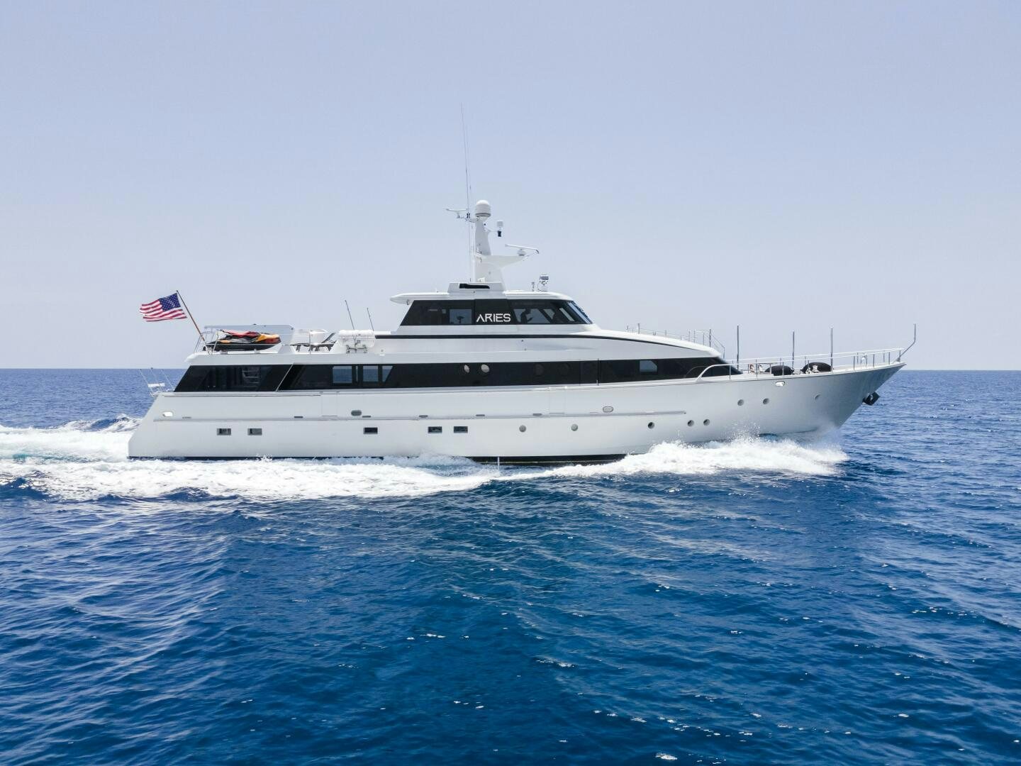 a boat on the water aboard ARIES Yacht for Sale