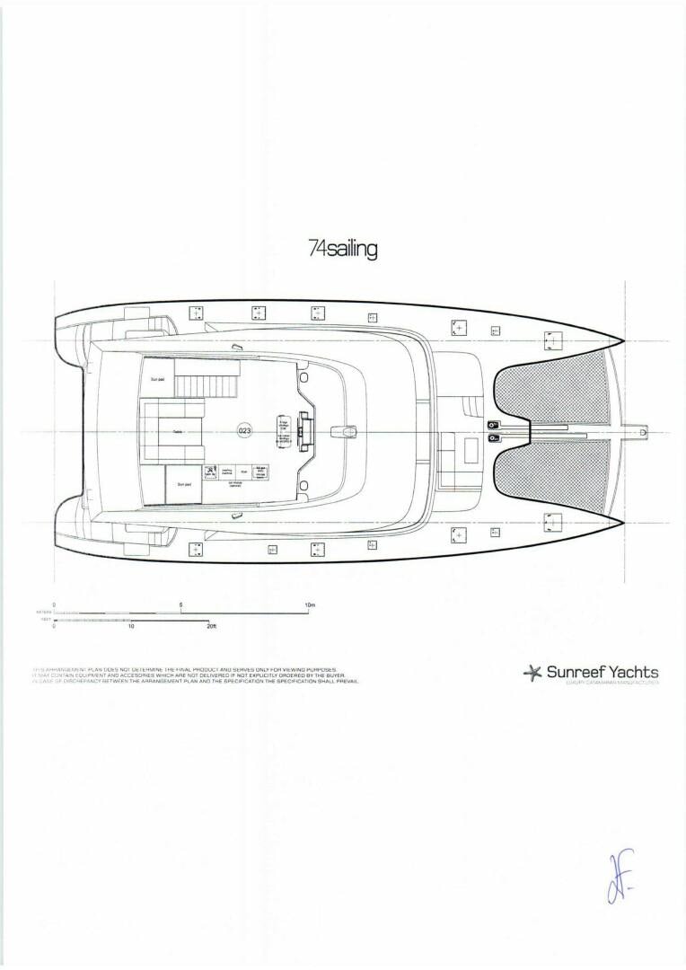 diagram aboard KAILUA Yacht for Sale