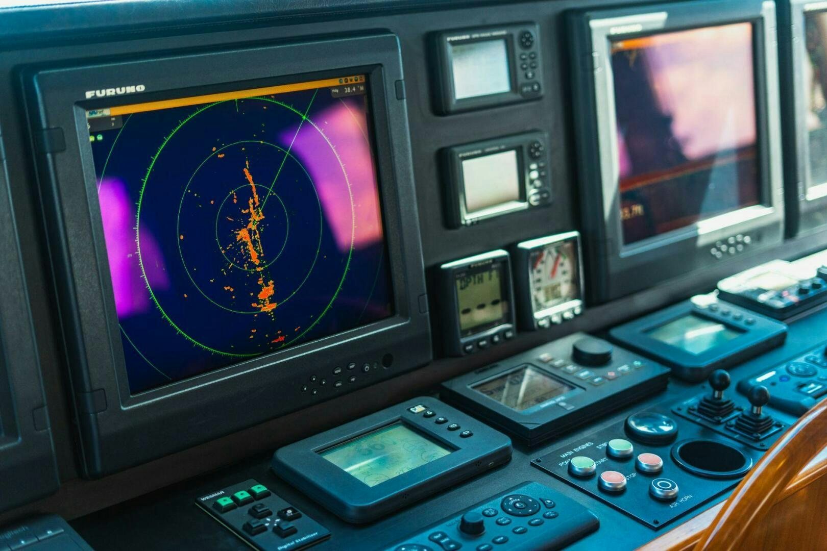 graphical user interface aboard MOONSHOT Yacht for Sale