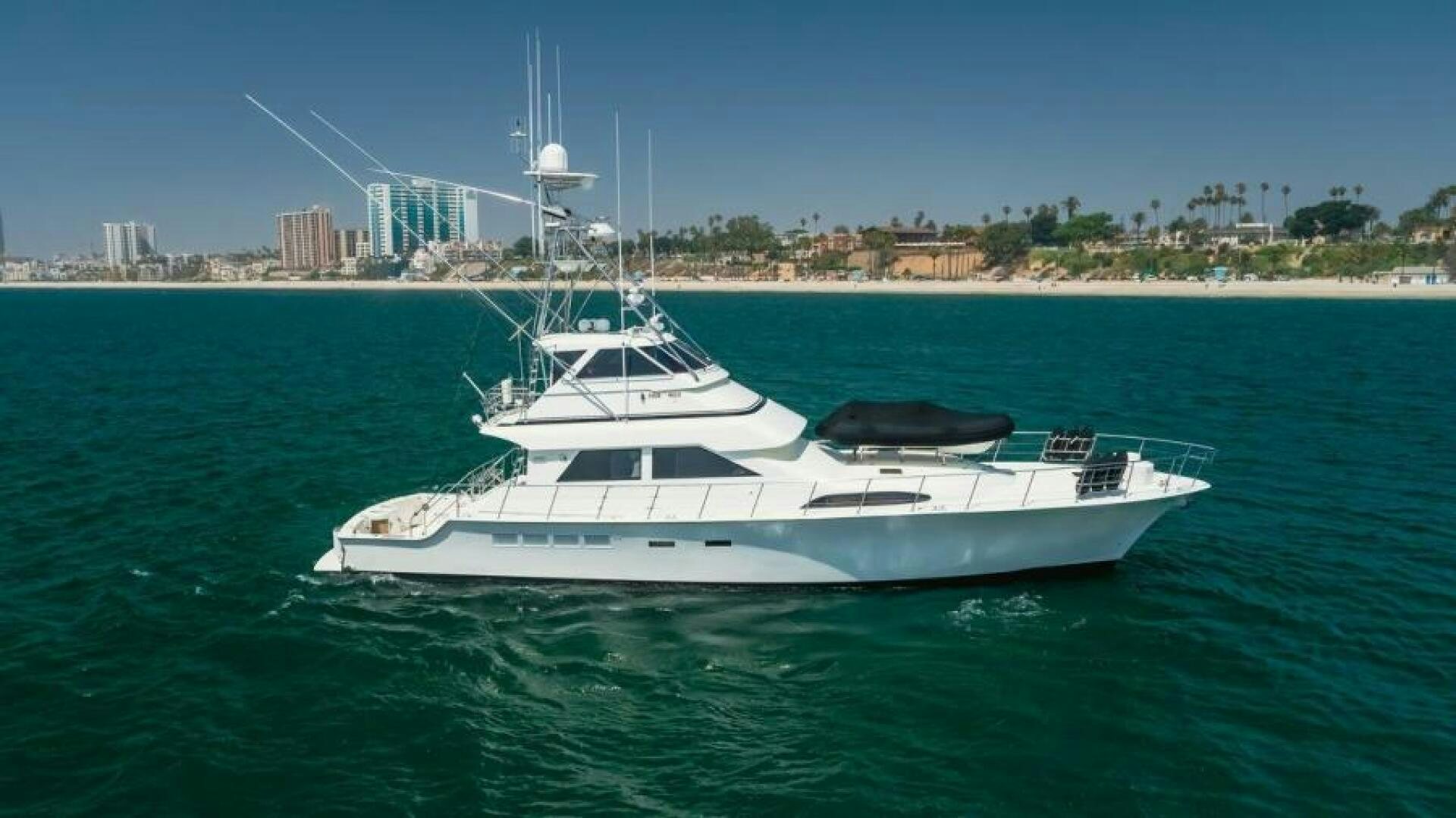 a white yacht in the water aboard FAN TAIL I Yacht for Sale