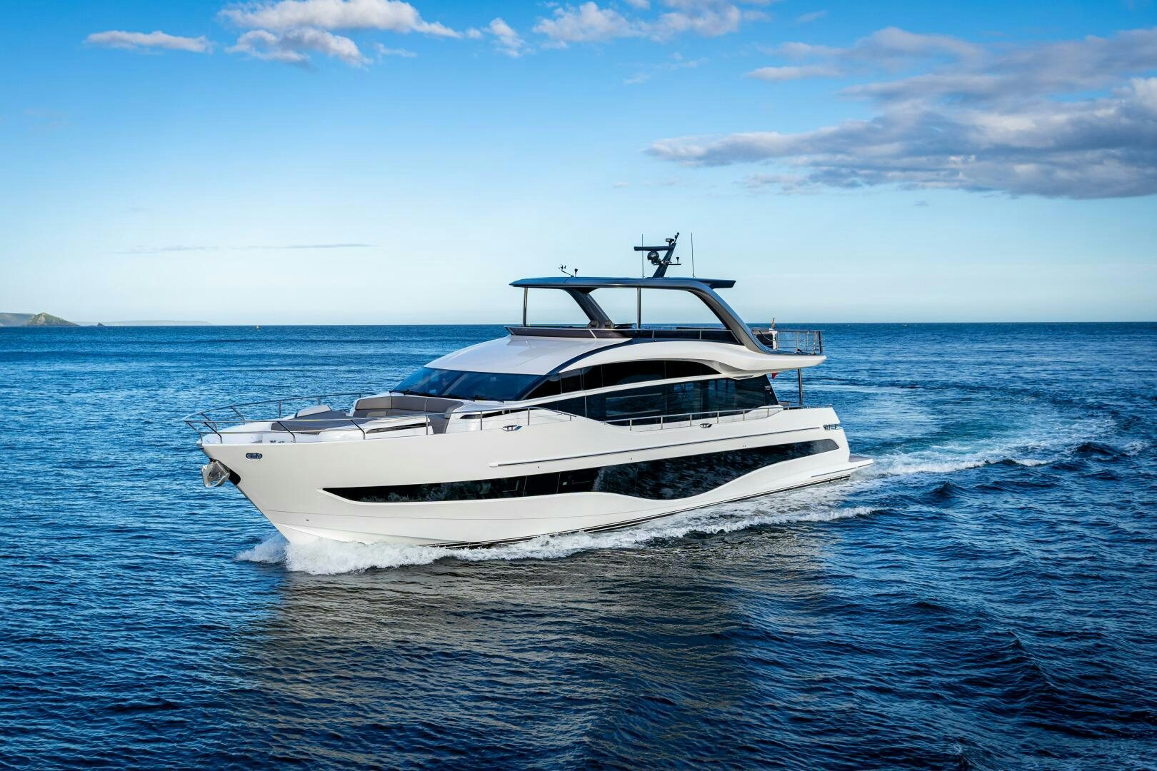 a white yacht in the water aboard SIDURI III  Yacht for Sale