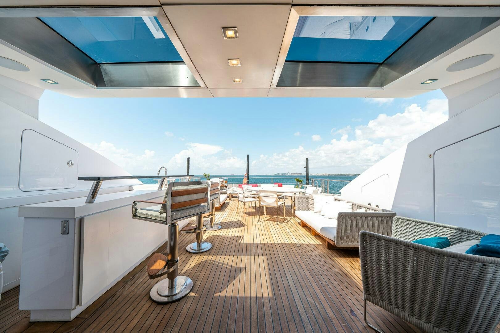 a deck of a boat aboard LEUDIN I Yacht for Sale