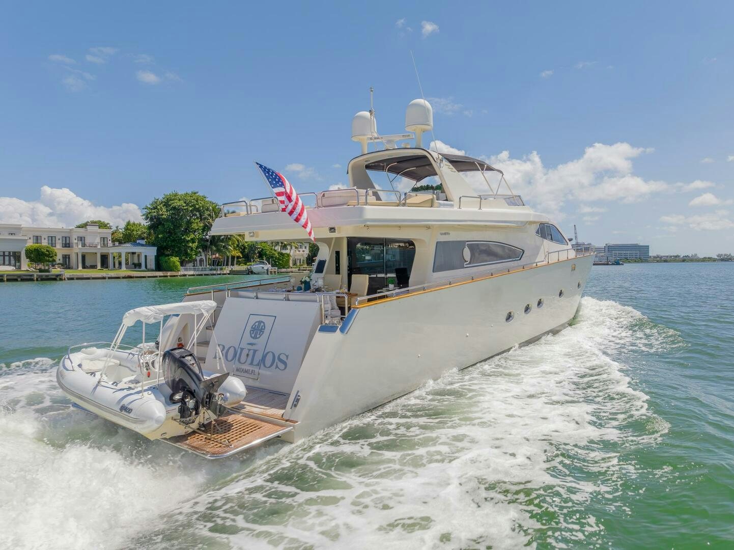 a boat on the water aboard BOULOS Yacht for Sale
