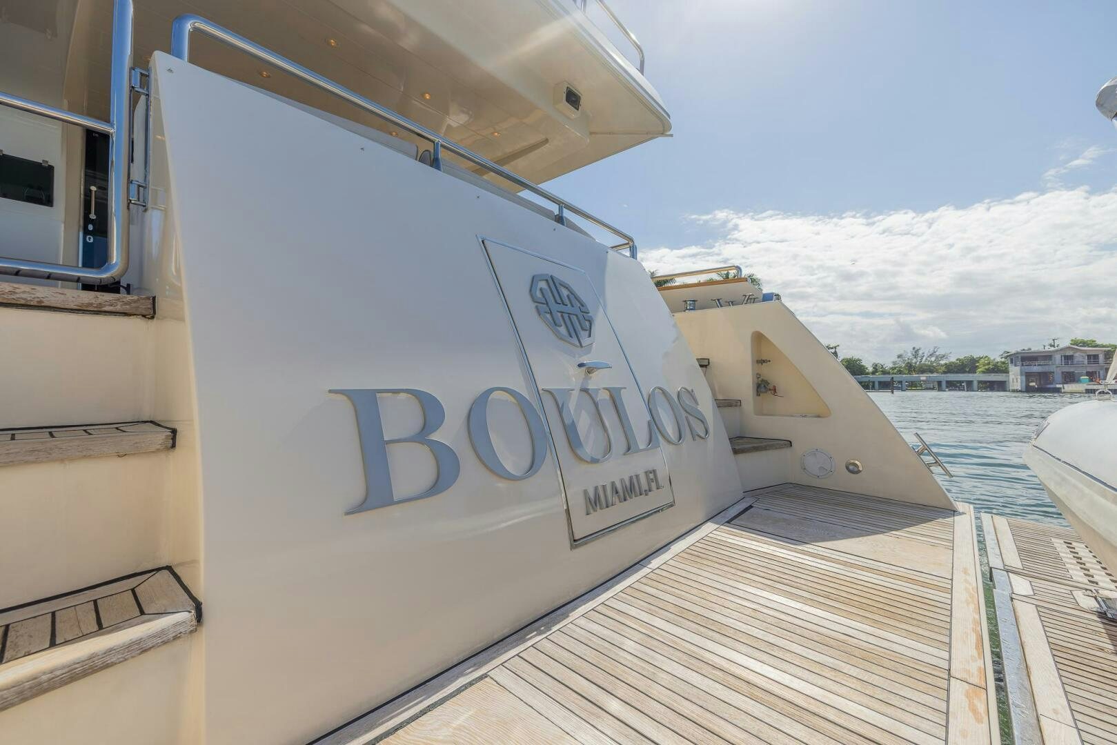 a boat on the water aboard BOULOS Yacht for Sale