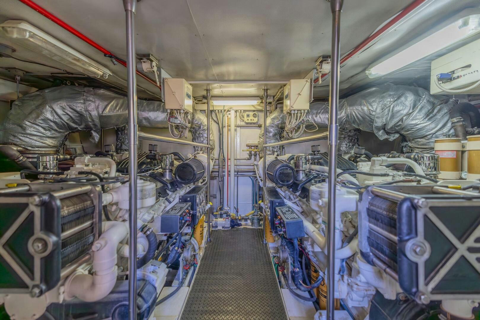 a room with machinery aboard BOULOS Yacht for Sale