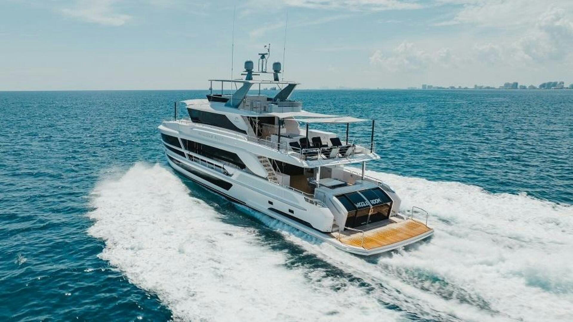 a boat on the water aboard WIGGLE ROOM Yacht for Sale