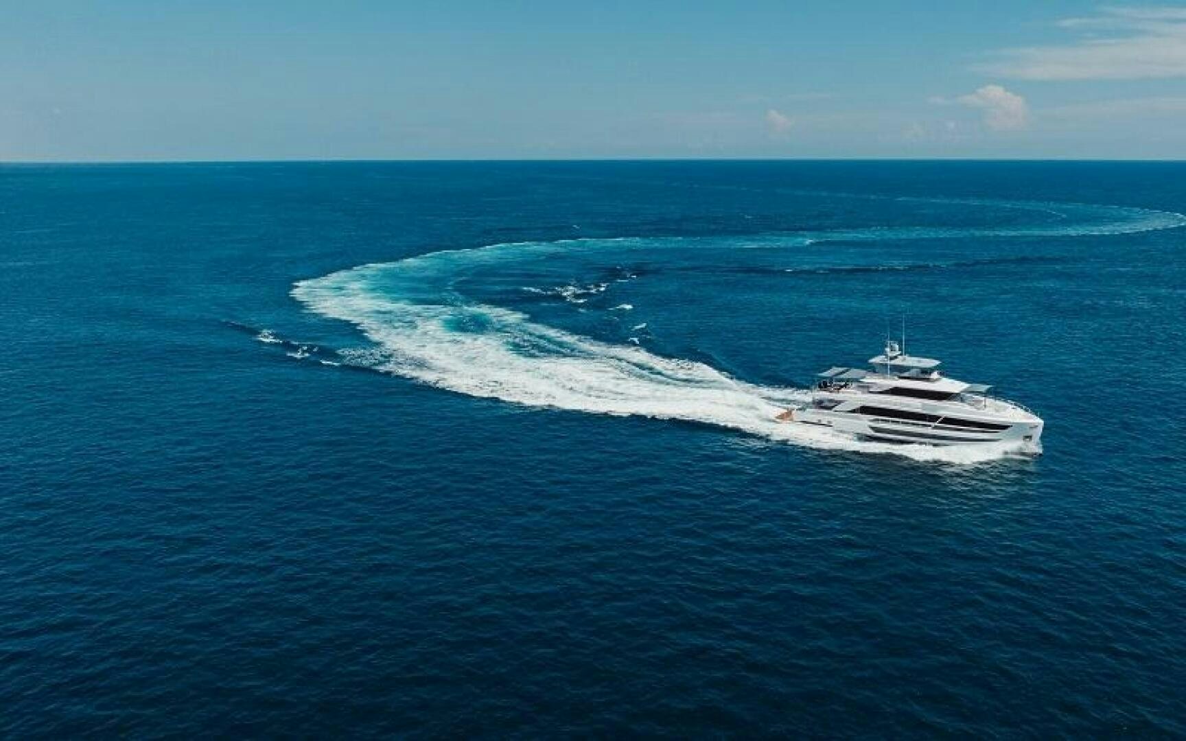 a boat on the water aboard WIGGLE ROOM Yacht for Sale