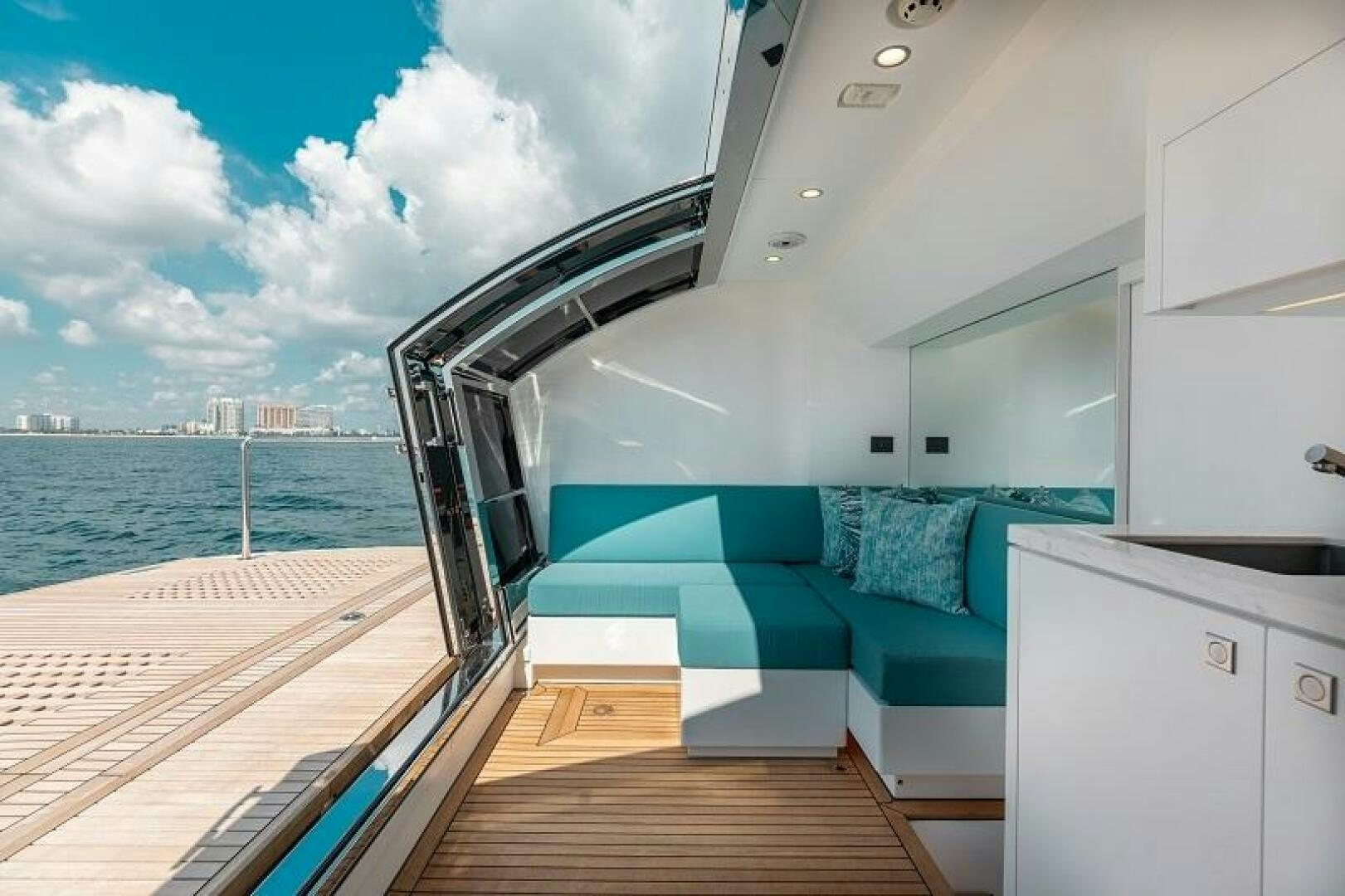 a boat on the water aboard WIGGLE ROOM Yacht for Sale