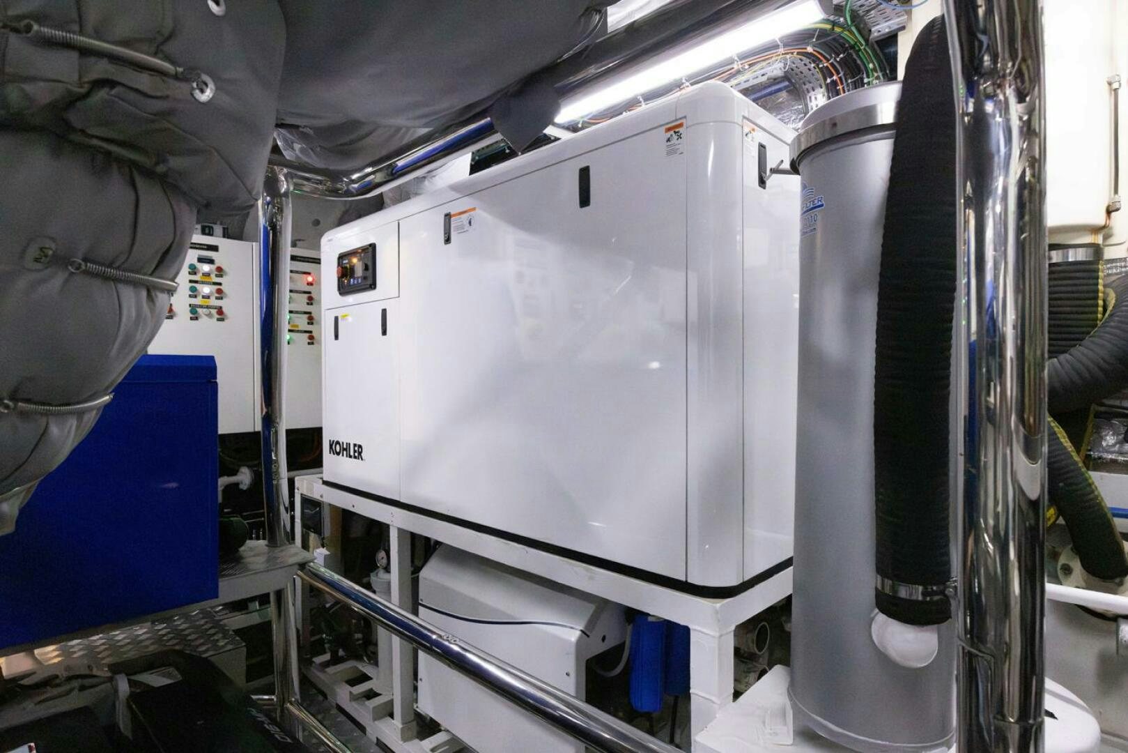 a machine in a room aboard LADY CAROLINE Yacht for Sale