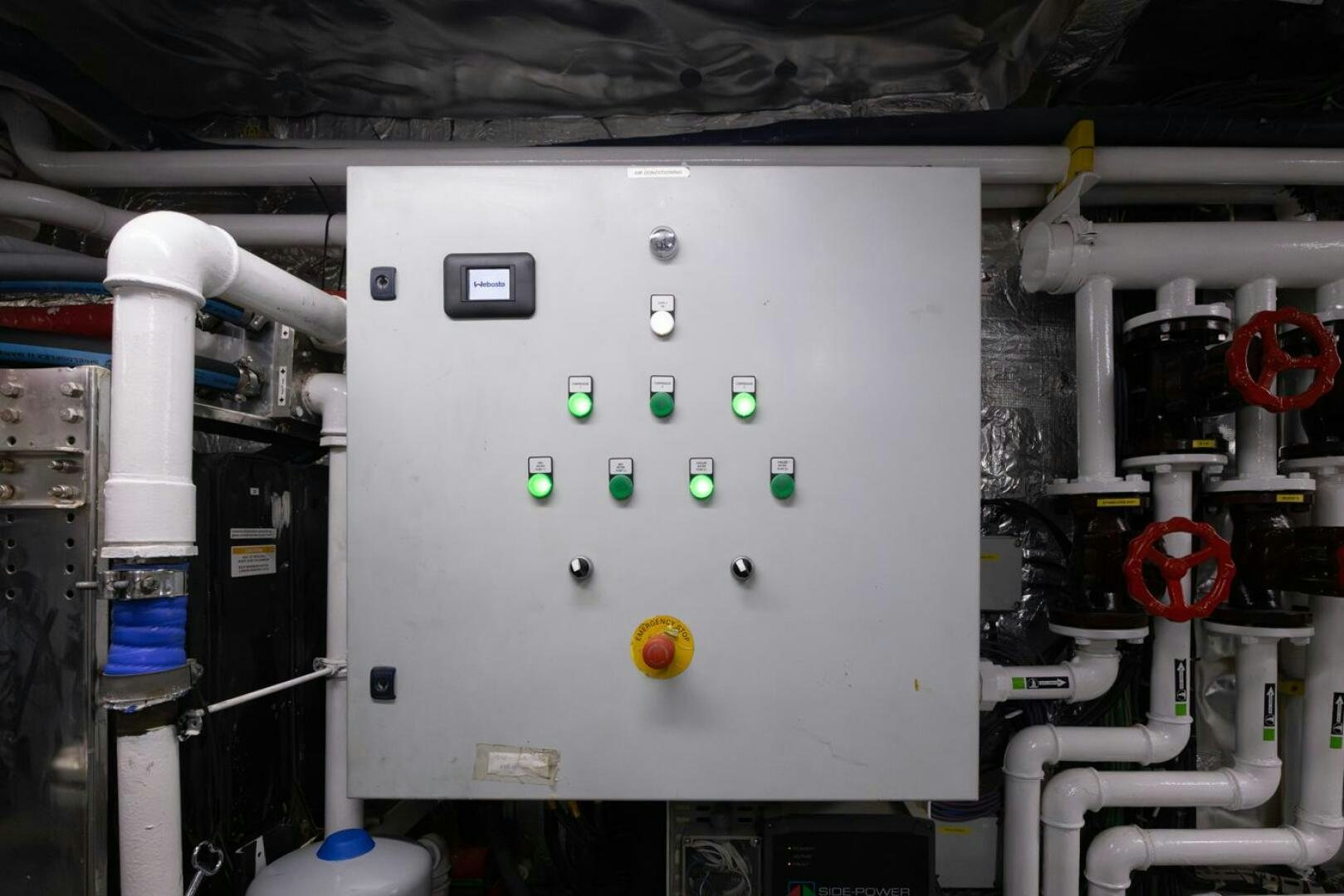 a machine with a green light aboard LADY CAROLINE Yacht for Sale