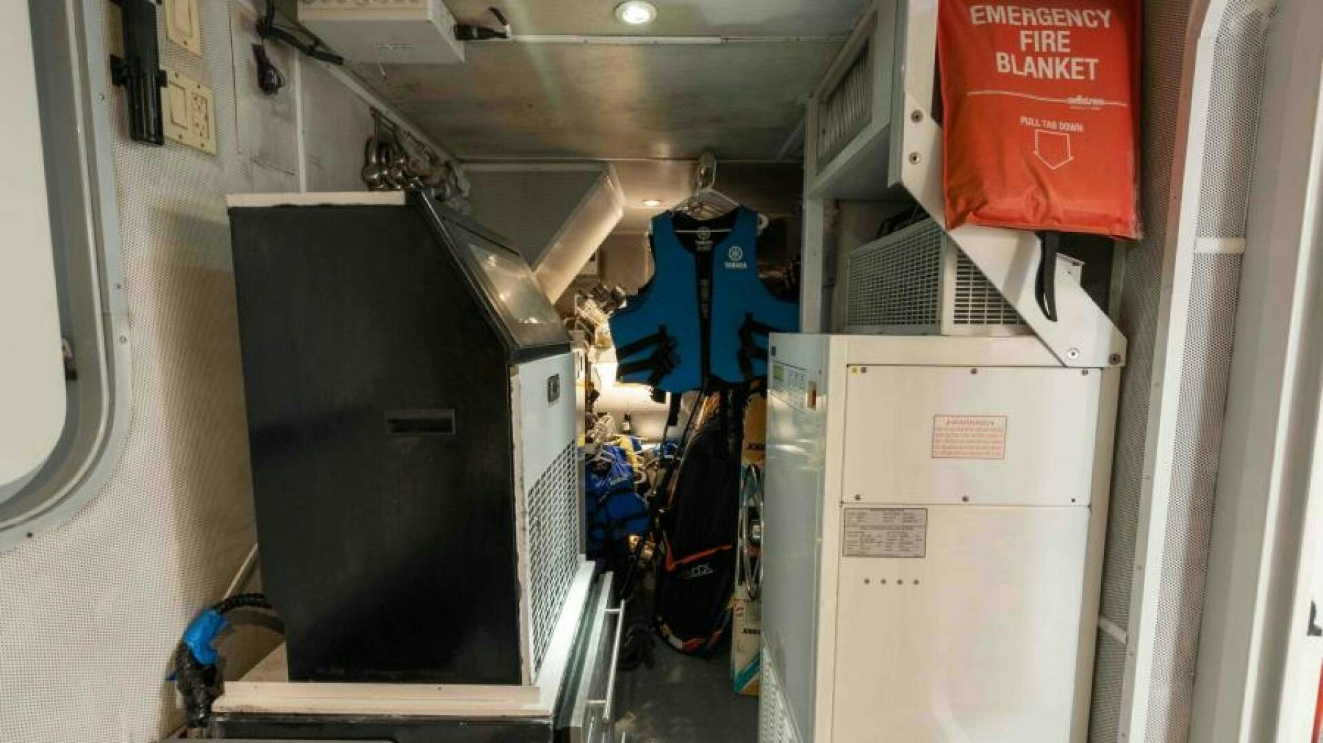 a room with a large machine aboard ODIN Yacht for Sale