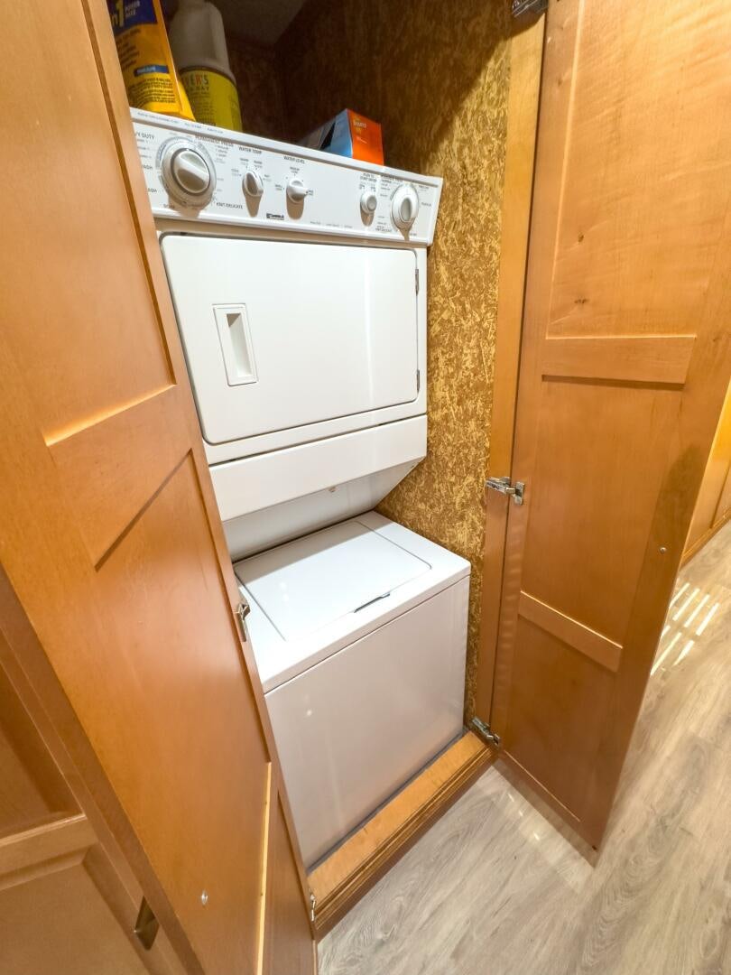 a white washing machine aboard SUNSTAR Yacht for Sale