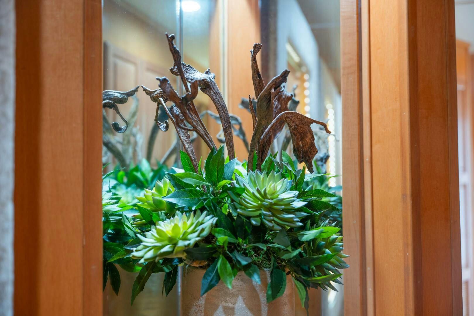 a plant in a pot aboard SUNSTAR Yacht for Sale