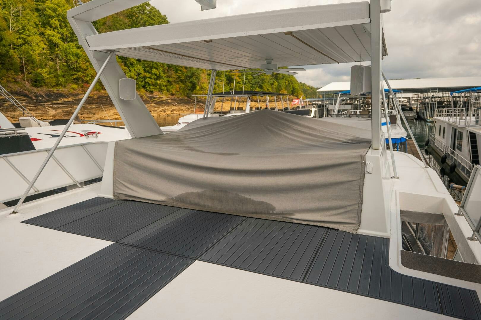 a boat on the water aboard SUNSTAR Yacht for Sale