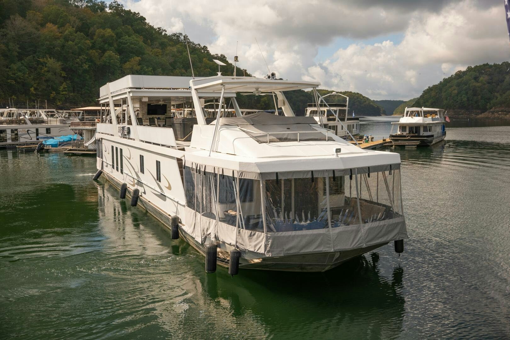 a boat on the water aboard SUNSTAR Yacht for Sale