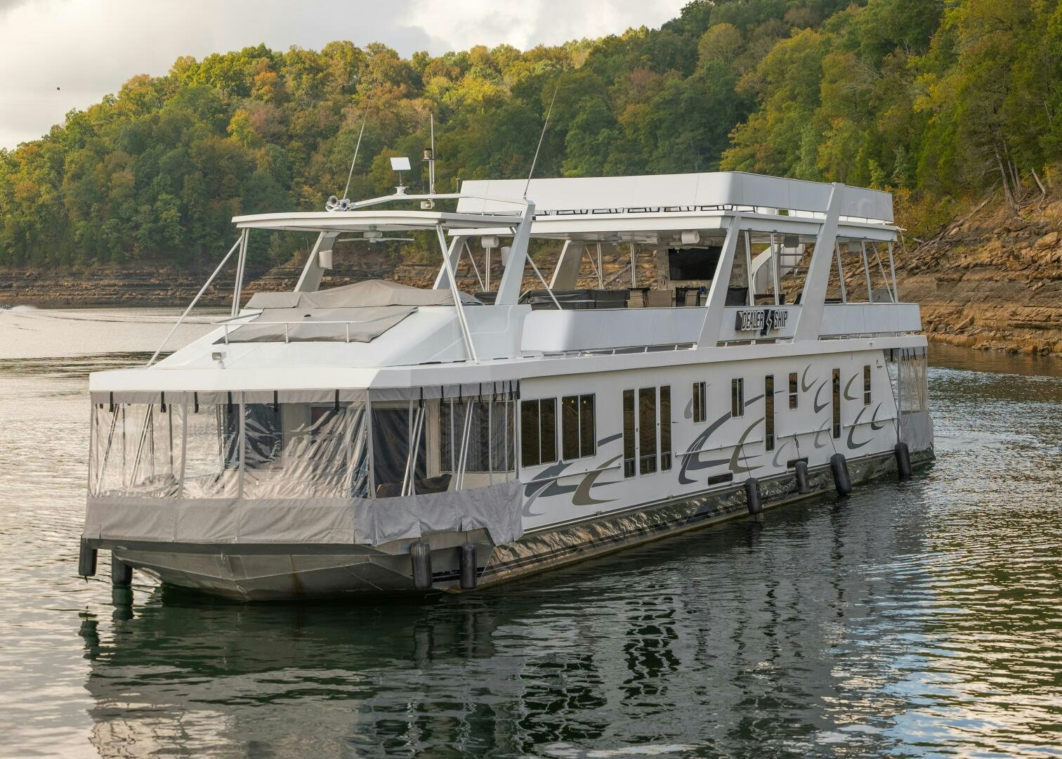 a boat on the water aboard SUNSTAR Yacht for Sale