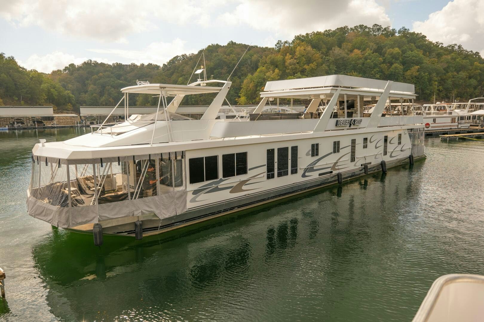 a boat on the water aboard SUNSTAR Yacht for Sale