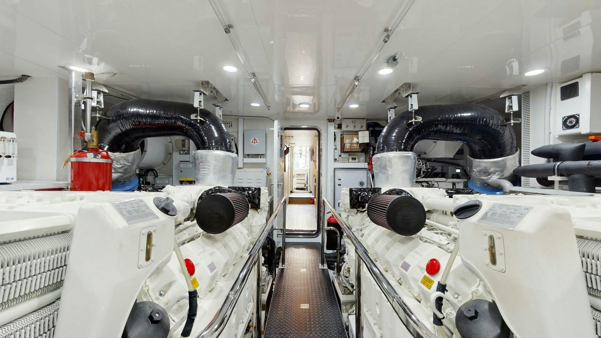 a room with machines and equipment aboard DRINKABILITY Yacht for Sale