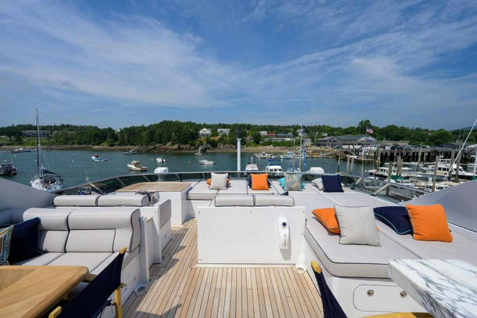 a dock with boats on it aboard CASTLEFINN Yacht for Sale