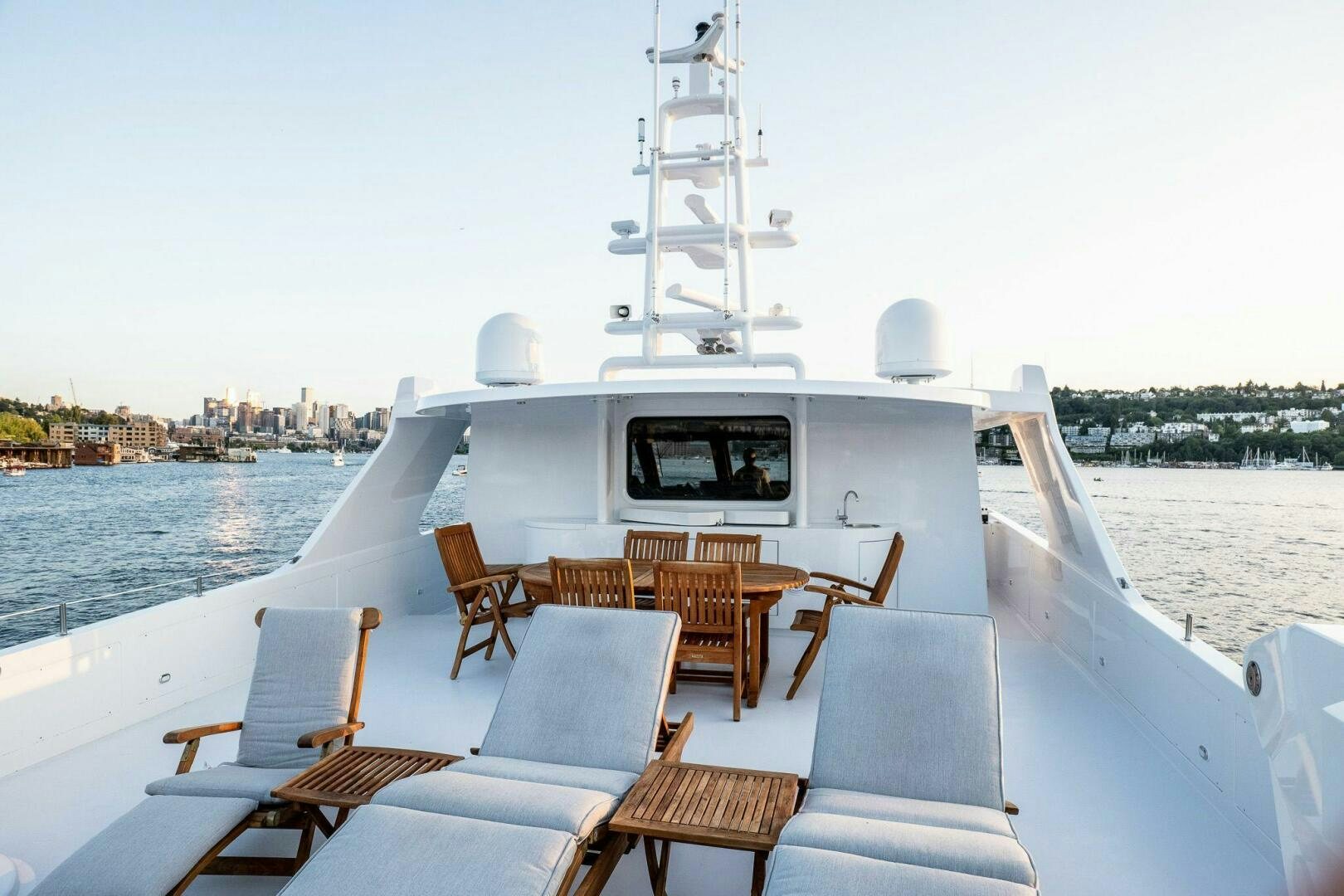 a boat on the water aboard DOZER Yacht for Sale