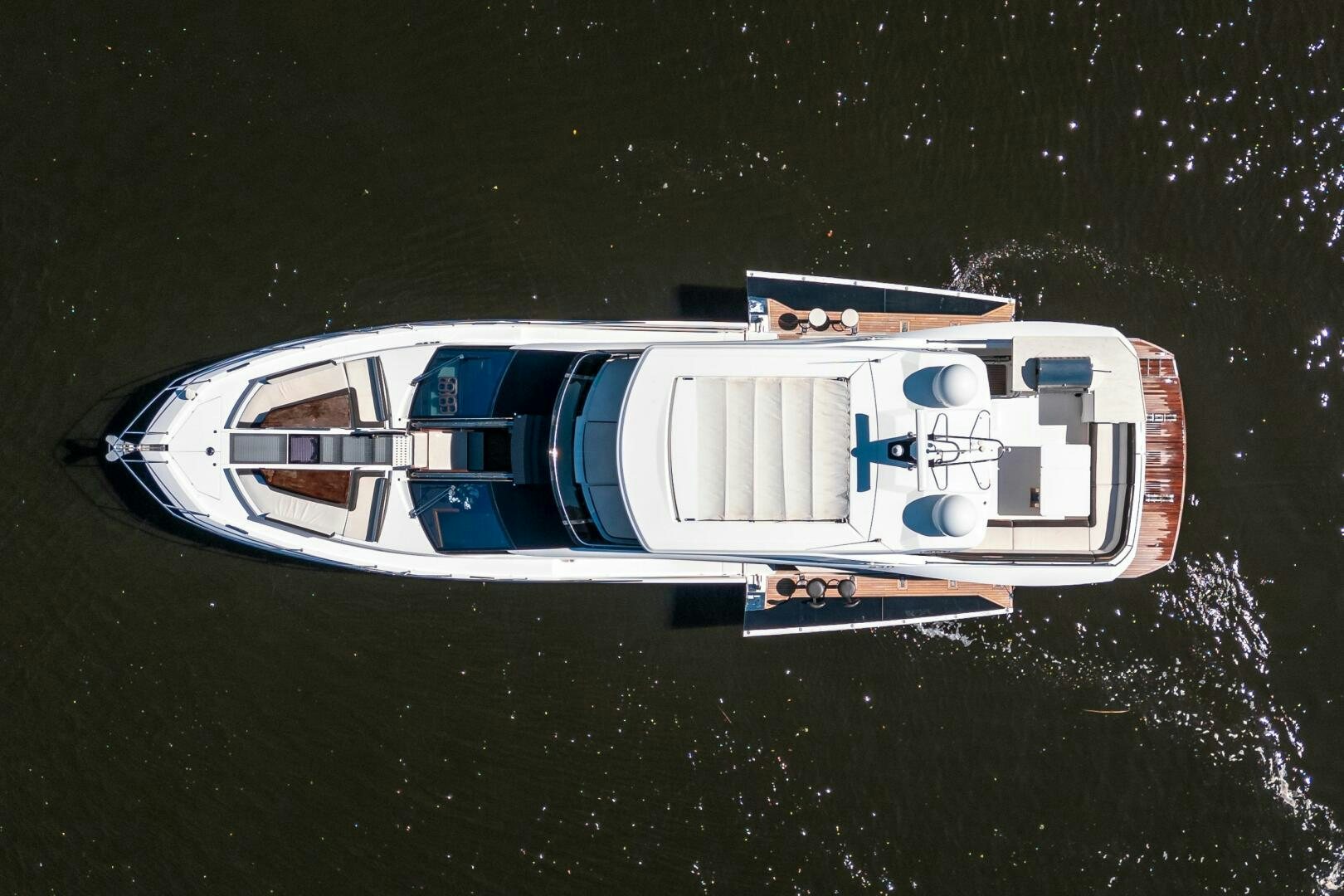 a boat in the water aboard OPTIMUS PRIME Yacht for Sale