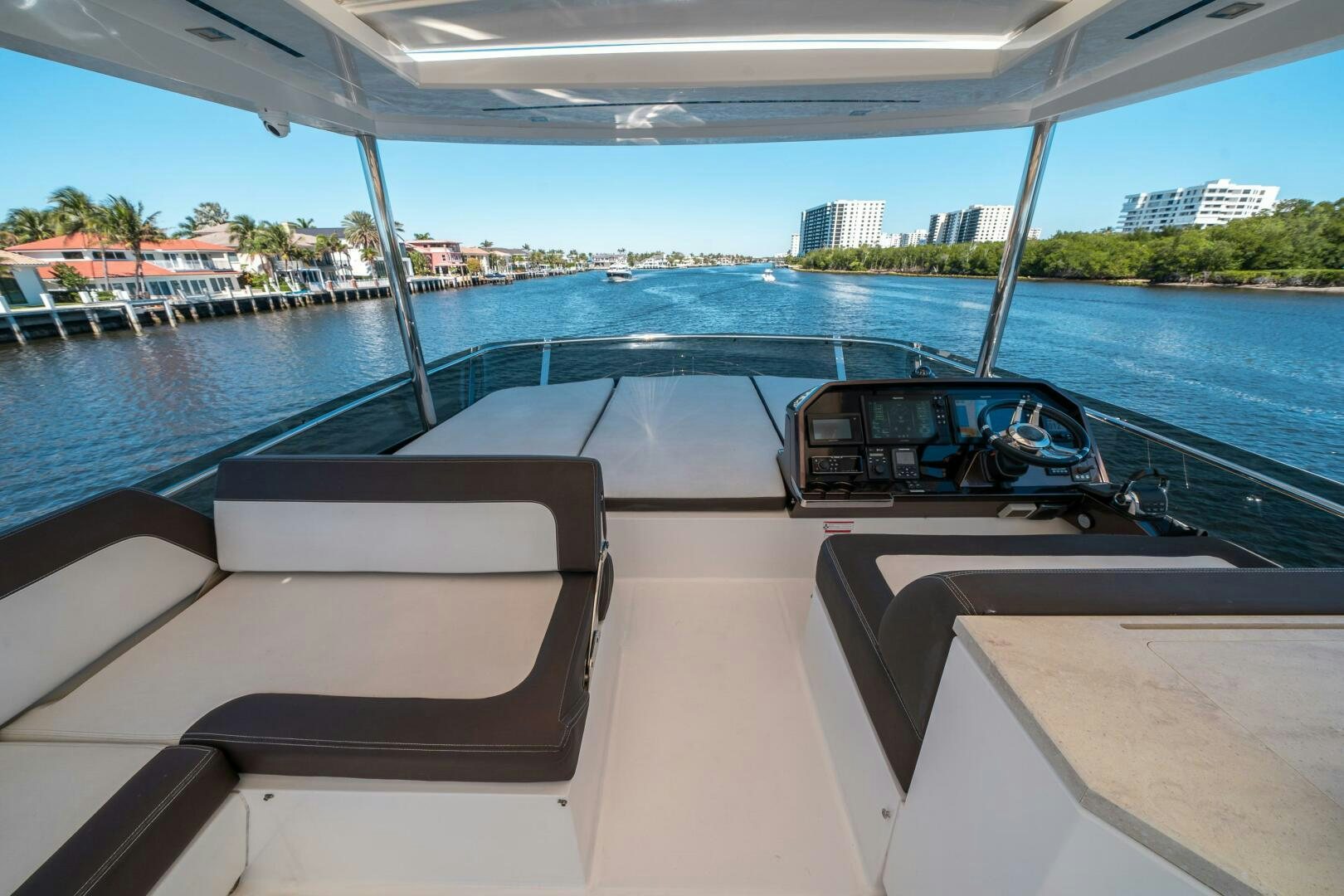 a boat on the water aboard OPTIMUS PRIME Yacht for Sale