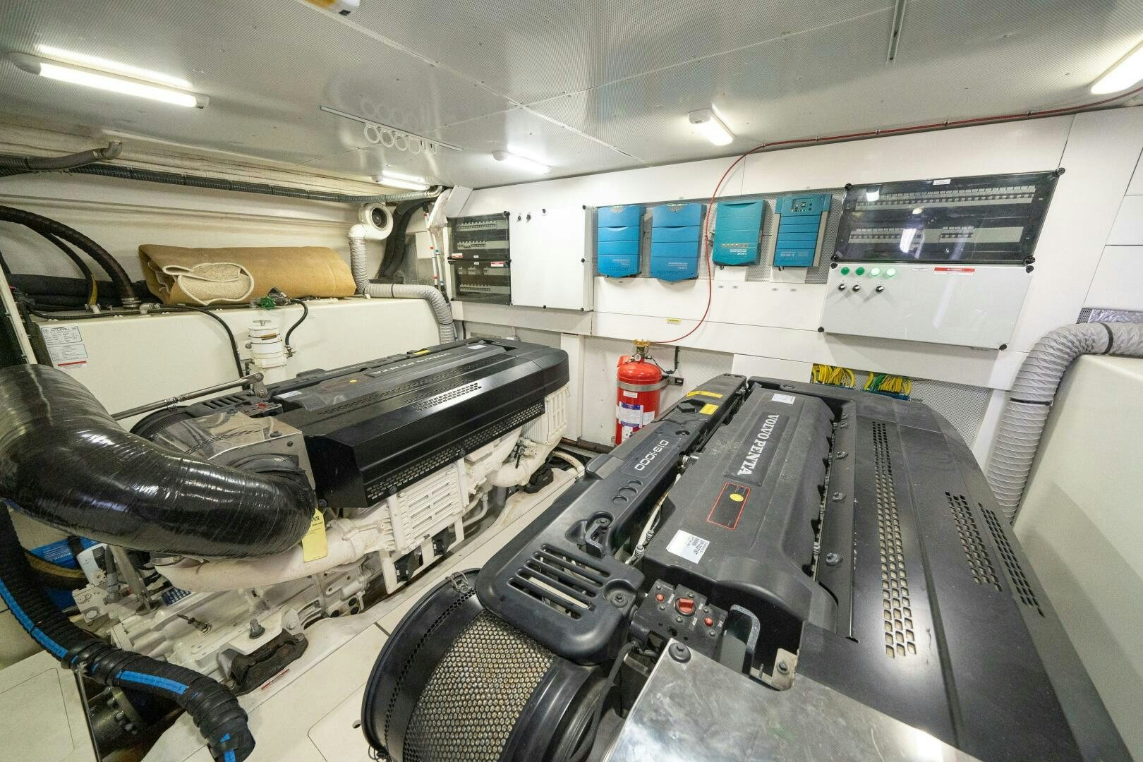 a machine inside a room aboard OPTIMUS PRIME Yacht for Sale