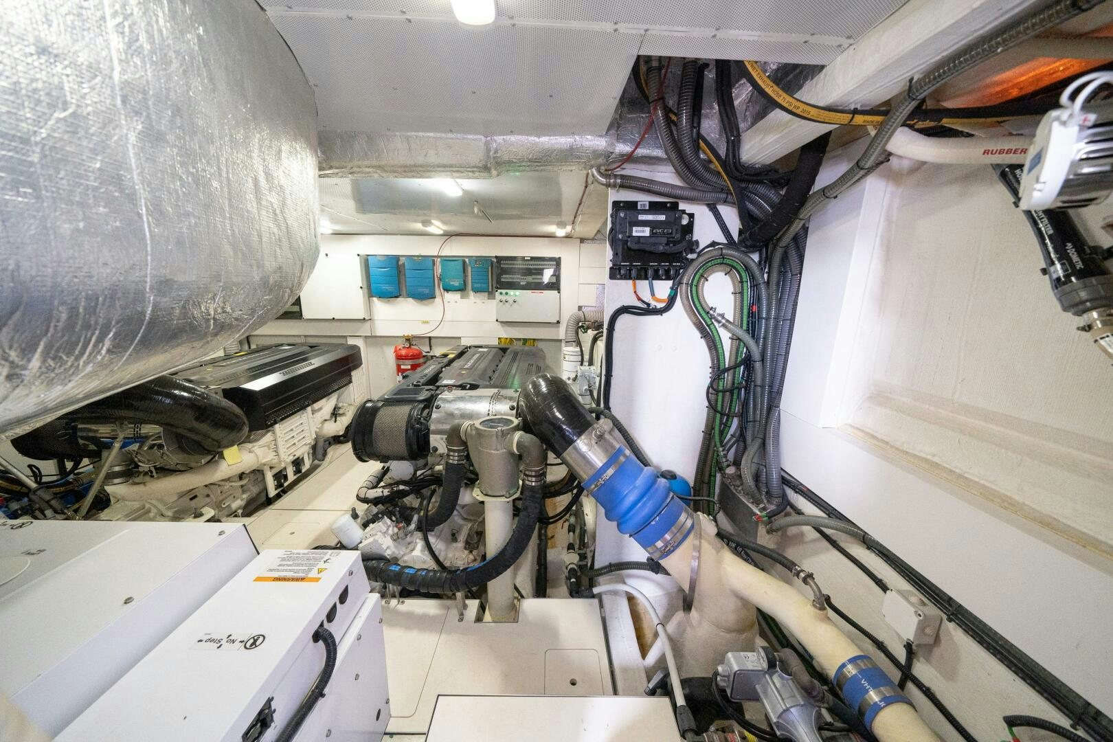 a machine with wires aboard OPTIMUS PRIME Yacht for Sale