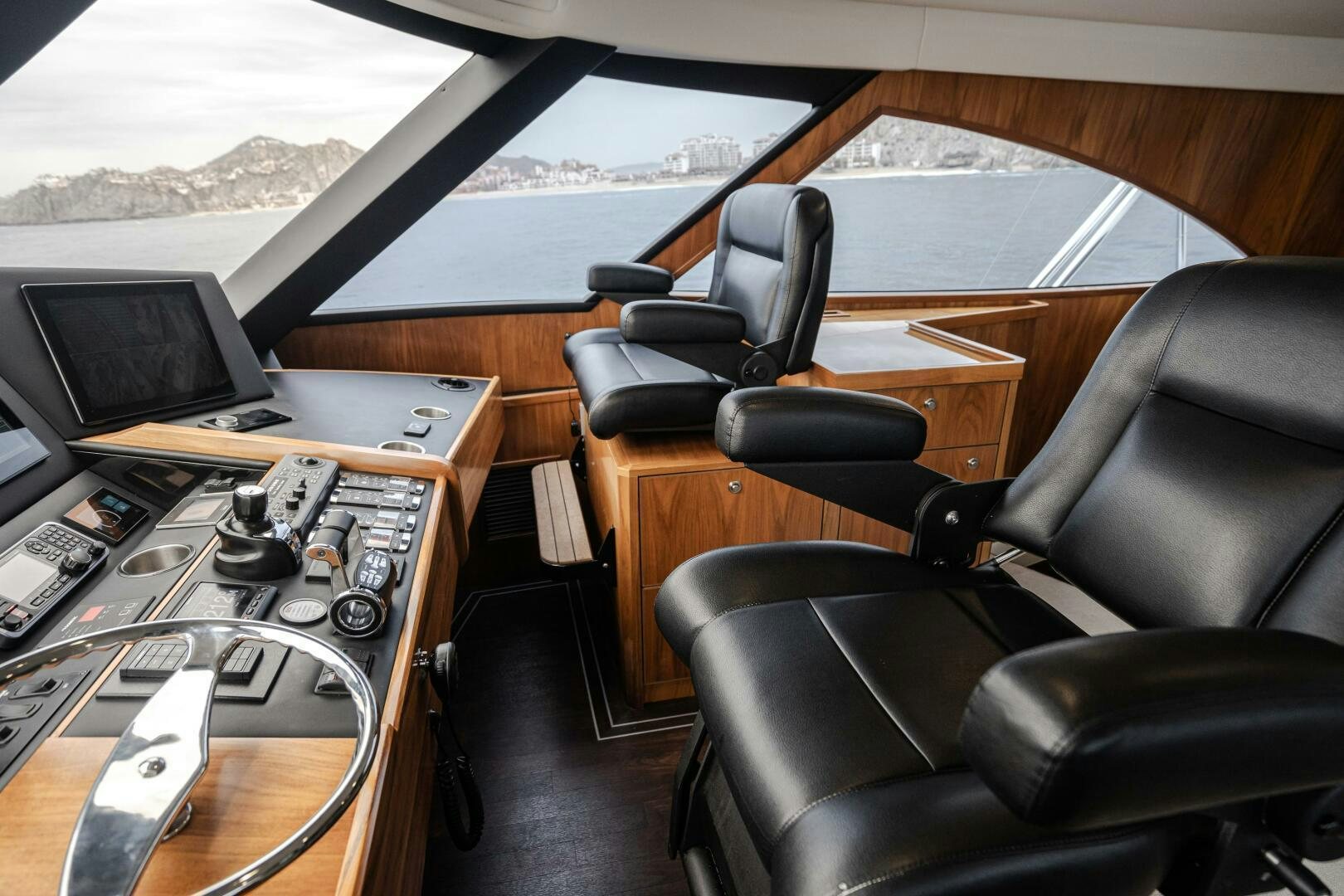 a room with a desk and a computer aboard HOORAY Yacht for Sale