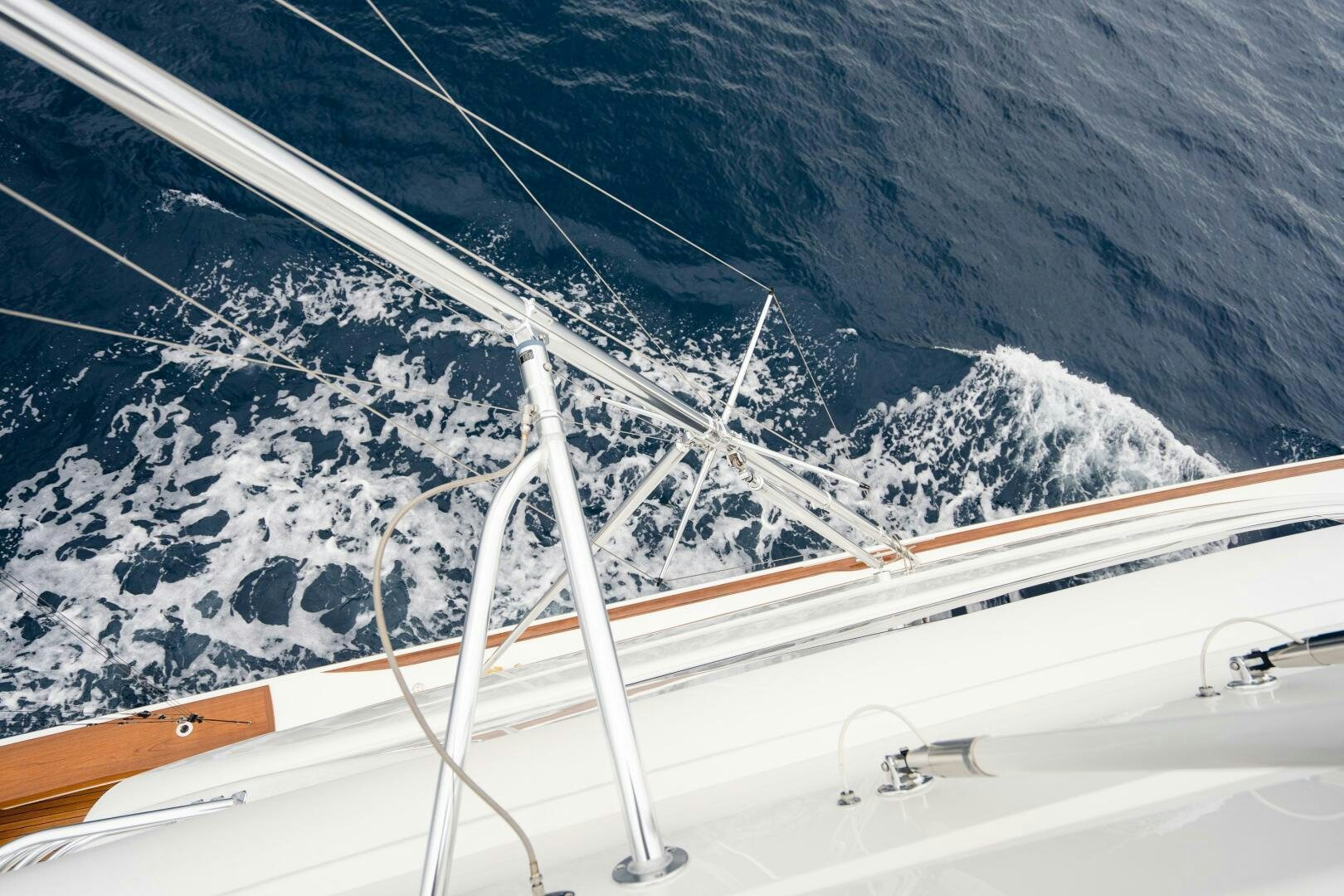 a view of the sky from a plane aboard HOORAY Yacht for Sale