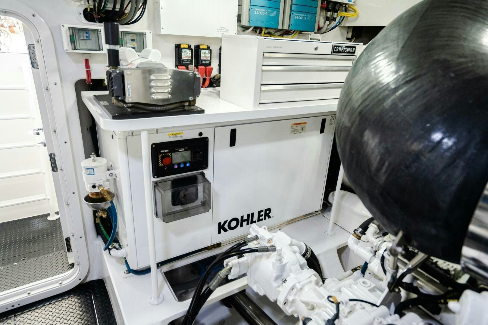 a person in a white machine aboard HOORAY Yacht for Sale