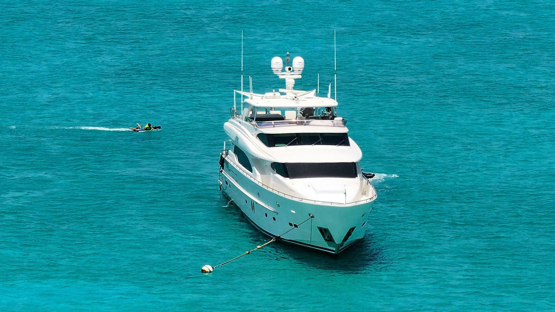 a boat on the water aboard FANTASEA Yacht for Sale