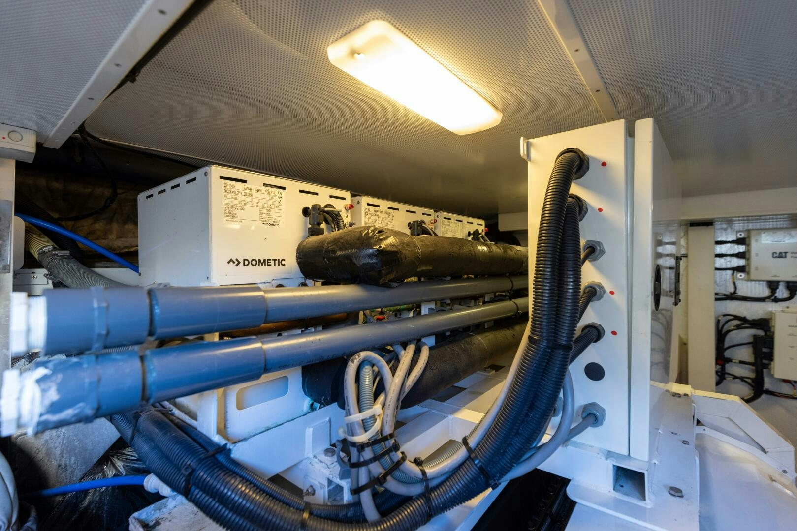 a machine with wires aboard MISS DORI Yacht for Sale