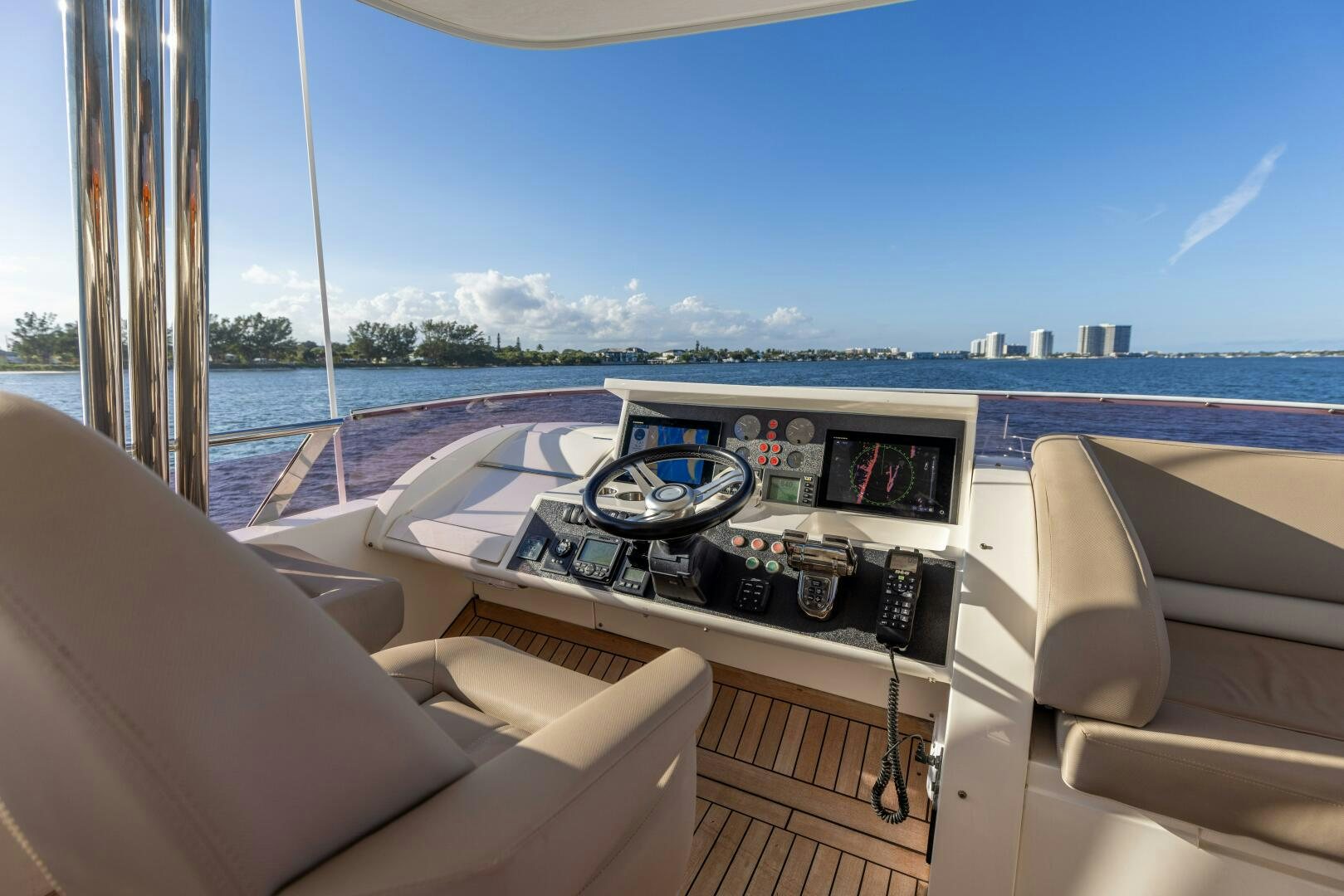 a cockpit of a plane aboard MISS DORI Yacht for Sale