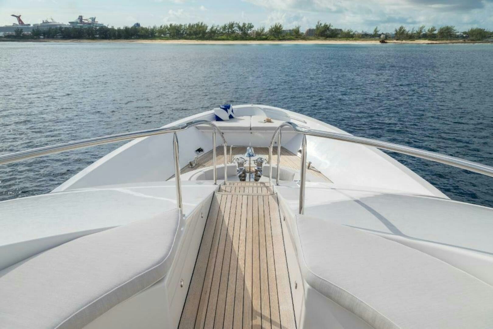 a boat on the water aboard TRUST FUN Yacht for Sale