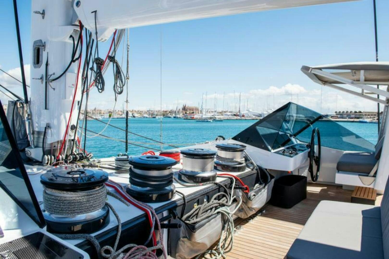 a boat on the water aboard MOUSETRAP Yacht for Sale