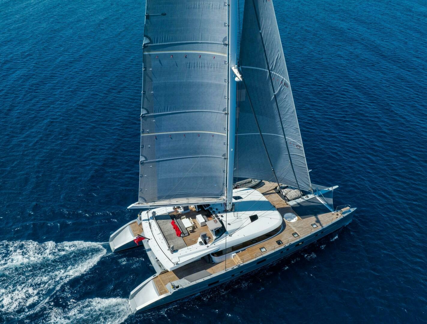 a boat sailing on the sea aboard MOUSETRAP Yacht for Sale