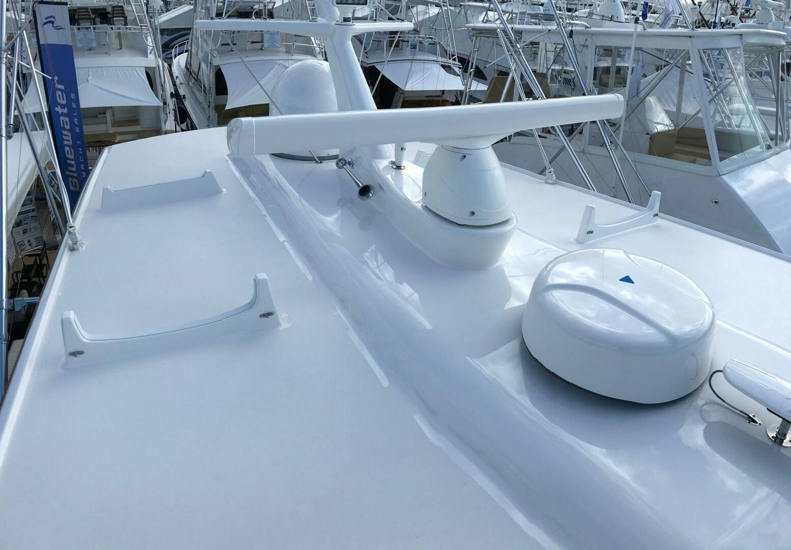 a close-up of a white machine aboard PRIVATEER Yacht for Sale