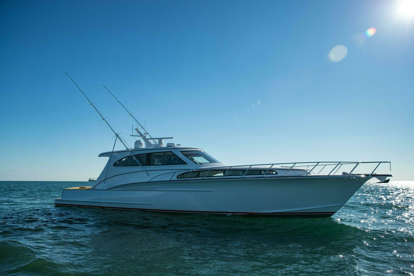 a boat on the water aboard PRIVATEER Yacht for Sale