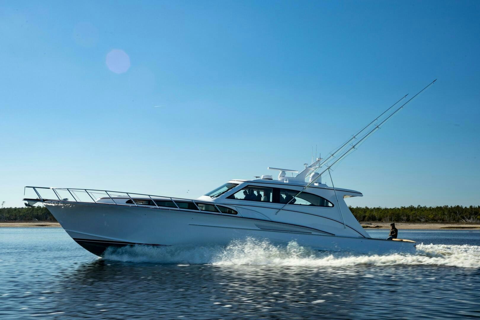 a boat on the water aboard PRIVATEER Yacht for Sale