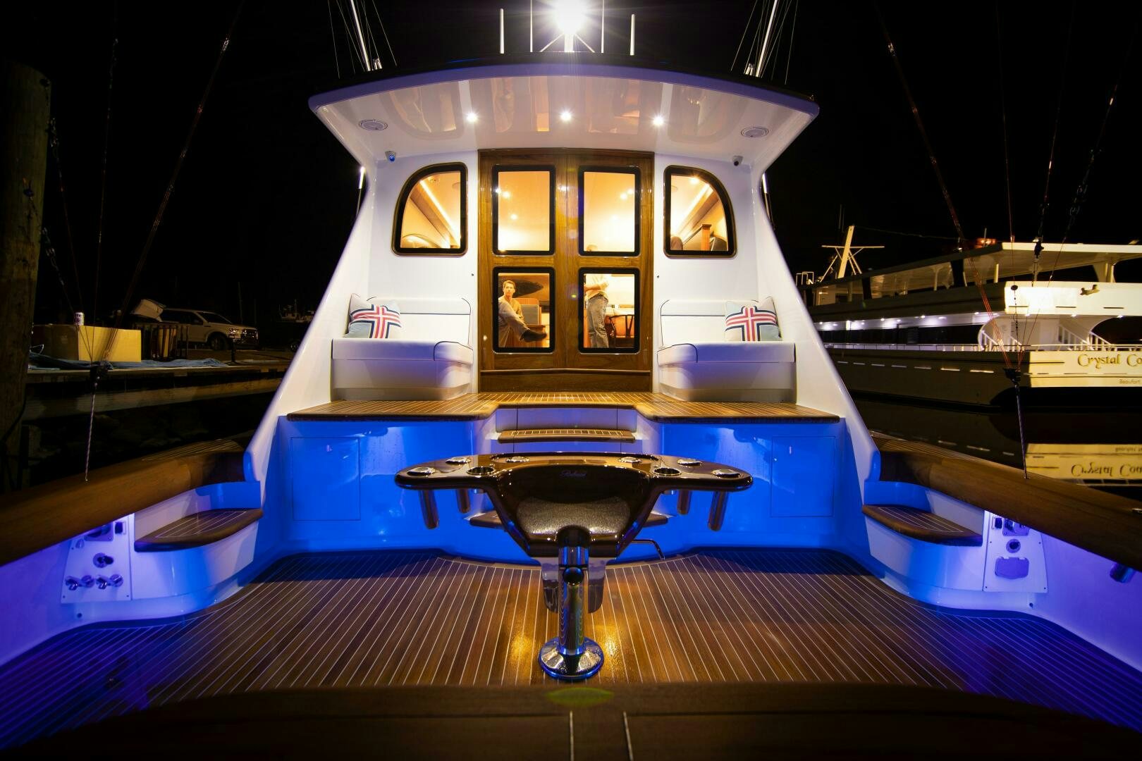 a model of a space ship aboard PRIVATEER Yacht for Sale